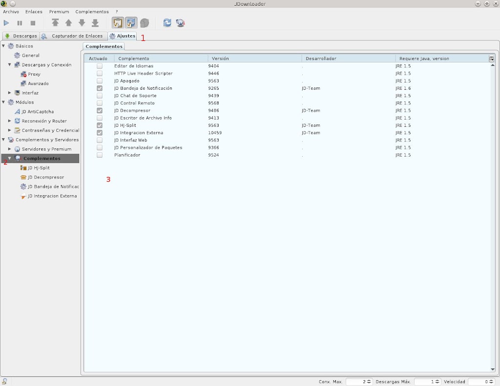Utilizar en Jdownloader Control Remoto (JDownloaderRC) y Interfaz Web Remota en otro equipo o Android