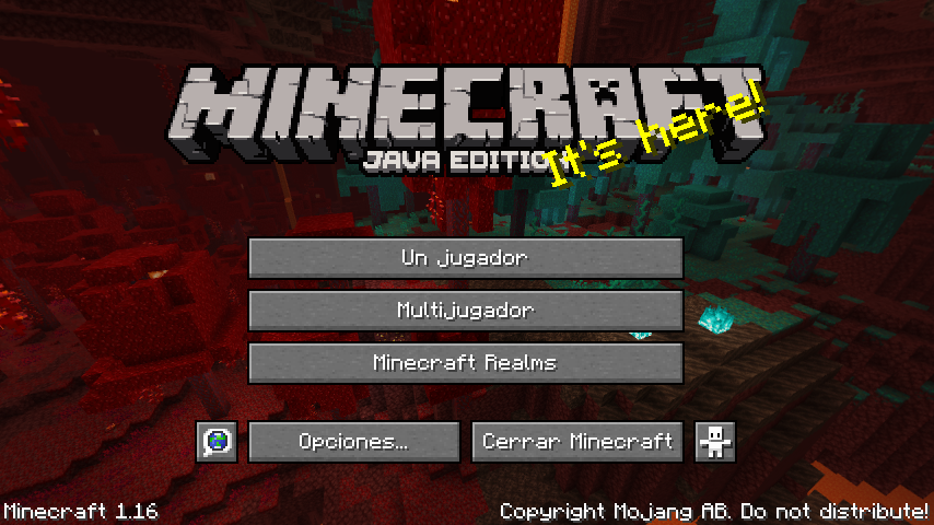 Minecraft falla arranque del juego
